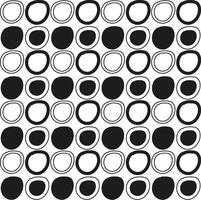 Seamless texture in the form of a pattern of circles in doodle style vector