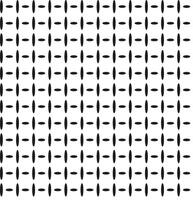 Vector seamless geometric texture in the form of a pattern of black perpendicular ovals on a white background