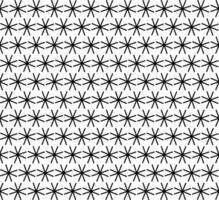 Vector seamless geometric texture in the form of black stars on a white background