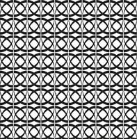 Vector seamless geometric texture in the form of a pattern of black circles and ovals on a white background
