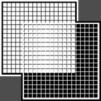 vector monocromo geométrico a cuadros antecedentes dibujado en gris y blanco colores