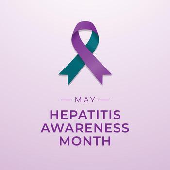 hepatitis conciencia mes diseño modelo bueno para celebracion uso. plano diseño. púrpura cinta vector. eps 10 vector