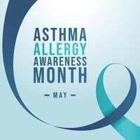 National Asthma and Allergy Awareness Month design template good for celebration usage. vector eps 10. flat design.