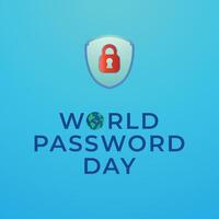 World Password Day design template good for celebration usage. password vector illustration. vector eps 10. flat design. vector eps 10.