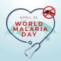 World Malaria Day design template good for celebration usage. mosquito vector template. vector eps 10. flat design.