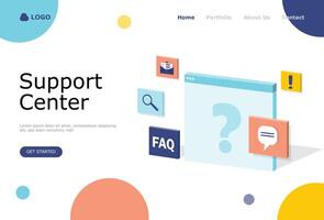 Frequently Asked Questions Vector Illustration Concept , Suitable for web landing page, ui,  mobile app, editorial design, flyer, banner, and other related occasion