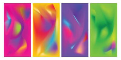 Gradient wave liquid background vector