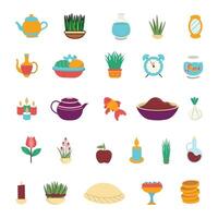 Vector illustration set spring collection.