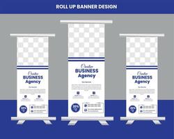 Real estate rollup banner design vector