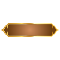 Luxus golden Arabisch islamisch Banner Titel Rahmen transparent Hintergrund Gold Text Box Clip Art png