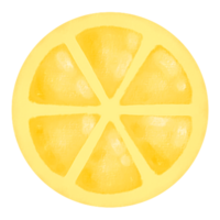 een citroen plak Aan transparant achtergrond png
