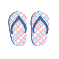 flip flops icon, flat style, isolated on transparent background png