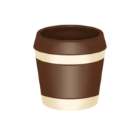 une marron café tasse icône sur une transparent Contexte png