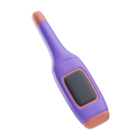 objekt medicinsk elektronisk enheter termometer 3d illustration png