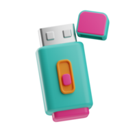 Object Teenager Usb 3D Illustration png