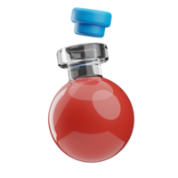 Object World Cancer Day Flask 3D Illustration png