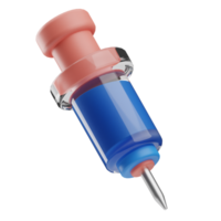 Object Medical Electronic Devices Syringe 3D Illustration png