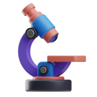 objet médical électronique dispositifs microscope 3d illustration png