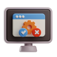 Object Computer Programming Software Testing 3D Illustration png