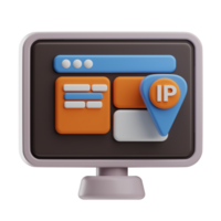 Object Computer Programming Ip Address 3D Illustration png