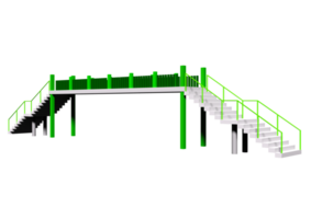 3d escalera puente png