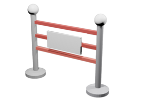 3D Steel Fence png