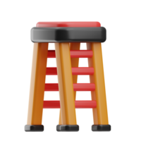 voorwerp bouw materialen en gereedschap ladder 3d illustratie png