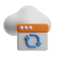 Object Computer Programming Cloud 3D Illustration png