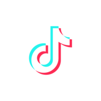 aplicación icono estilo Tik Tok logo en un transparente antecedentes png