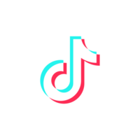 aplicativo ícone estilo tiktok logotipo em uma transparente fundo png