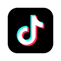 quadrado tiktok logotipo em uma transparente fundo png