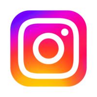 instagram Logo auf Platz Stil mit transparent Hintergrund png