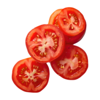 ai gerado fresco tomate fatia png