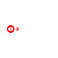 Youtube pulsante canale nome segnaposto con maniglia su un' trasparente sfondo, Youtube logo png