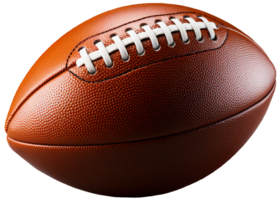 AI generated Realistic American football ball. Transparent isolated background png