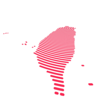 criativo mapa do Taiwan. político mapa. Taipei. capital. mundo países mapas Series. espiral impressão digital Series 3d, perspectiva, png, transparente fundo png