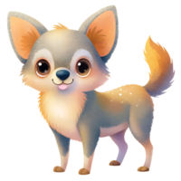 AI generated Cute Chihuahua dog isolated on transparent background png