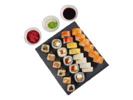 ai genererad en tallrik av sushi png