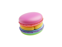 ai genererad en färgrik macaron png