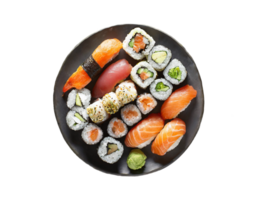 ai genererad en tallrik av sushi png