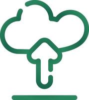 Cloud Upload Creative Icon Design vector
