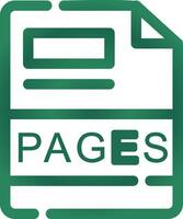 PAGES Creative Icon Design vector