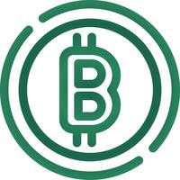 Bitcoin Creative Icon Design vector