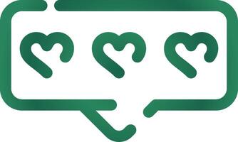 Comment Heart Creative Icon Design vector