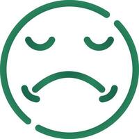 Sad Creative Icon Design vector