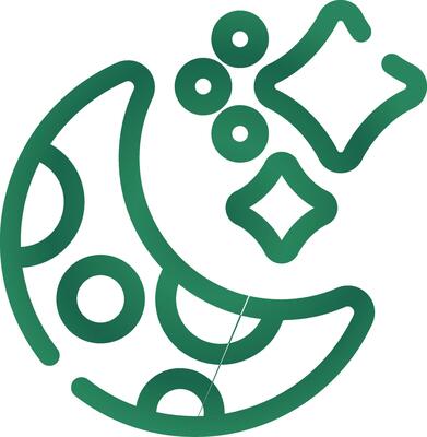 Moon Stars Creative Icon Design