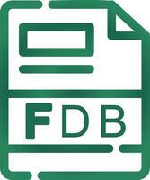FDB Creative Icon Design vector