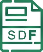 SDF Creative Icon Design vector