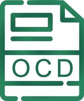 OCD Creative Icon Design vector