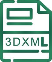 3DXML Creative Icon Design vector